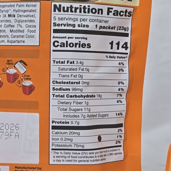 3 PACK Nescafé 3-1 Carmel Latte Instant Coffee Mix 4.06 Oz 15 packets total - Picture 5 of 6